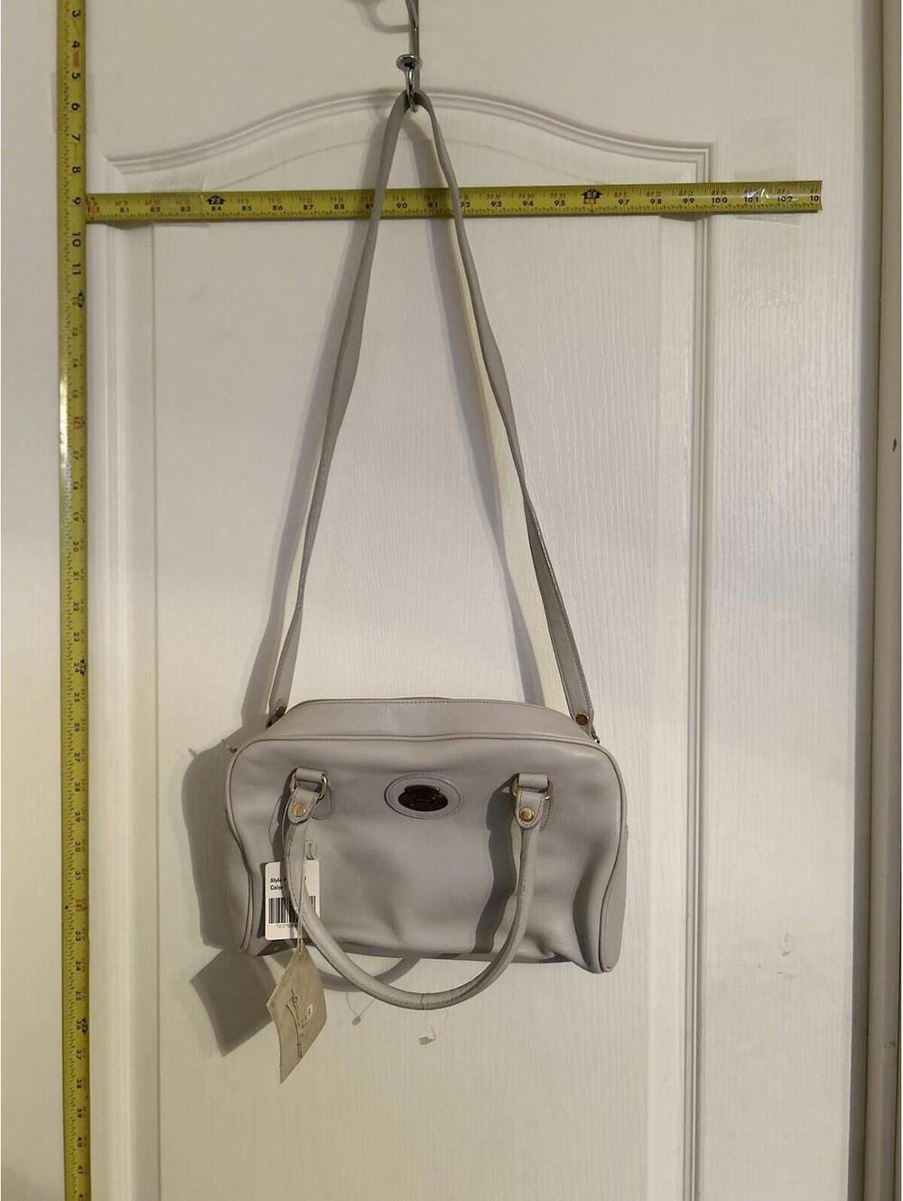 ETIENNE AIGNER WOMEN'S LIGHT GRAY GENUINE LEATHER HANDBAG NWT